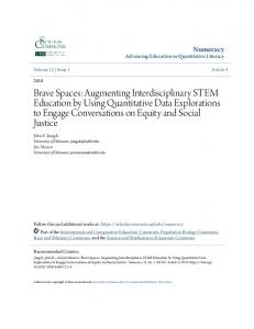 Augmenting Interdisciplinary STEM Education by Using Quantitative