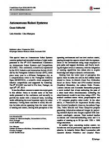 Autonomous Robot Systems - Springer Link