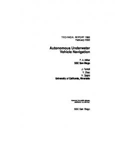 Autonomous Underwater Vehicle Navigation