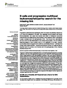 B cells and progressive multifocal ... - Semantic Scholar