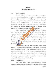 BAB III METODE PENELITIAN 3.1 Desain Penelitian Berdasarkan ...