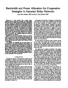 Bandwidth and Power Allocation for Cooperative Strategies in