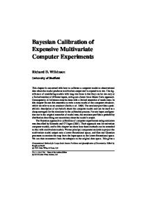Bayesian Calibration of Expensive Multivariate Computer Experiments
