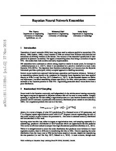 Bayesian Neural Network Ensembles