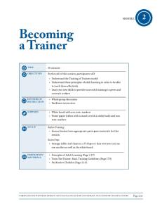 Becoming a Trainer