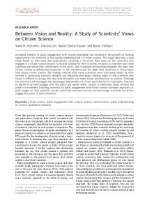 Between Vision and Reality - Citizen Science: Theory and Practice