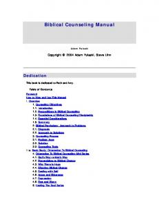 Biblical Counseling Manual.pdf - Online Christian Library