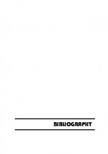 BIBLIOGRAPHY - Shodhganga