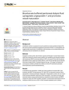 Bicarbonate buffered peritoneal dialysis fluid