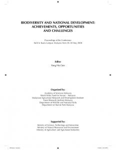 biodiversity and national development: achievements