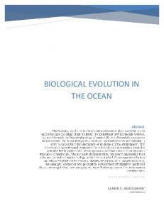 biological evolution in the ocean