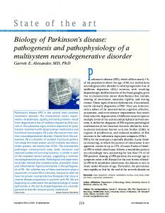 Biology of Parkinson's disease: pathogenesis and pathophysiology of ...