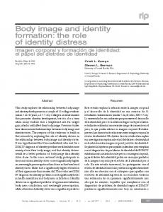 Body image and identity formation: the role of ... - Semantic Scholar