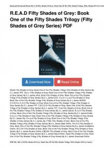 Book One of the Fifty Shades Trilogy (Fifty Shades of Grey Series)