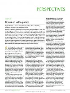 Brains on video games - Nature
