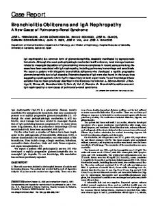 Bronchiolitis Obliterans and IgA Nephropathy - ATS Journals