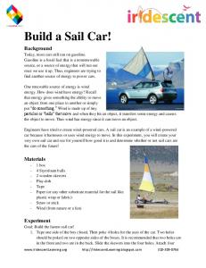 Build a Sail Car! - Iridescent