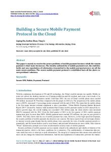 Building a Secure Mobile Payment Protocol in the Cloud - Scientific ...