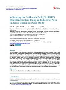 CALPUFF - Scientific Research Publishing