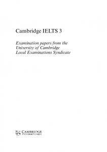 Cambridge IELTS 3 - Assets - Cambridge University Press