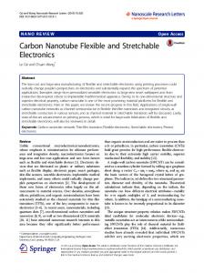 Carbon Nanotube Flexible and Stretchable