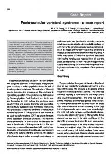 Case Report Facio-auricular vertebral syndrome ... - Bioline International