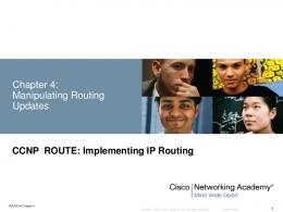 CCNP ROUTE: Implementing IP Routing