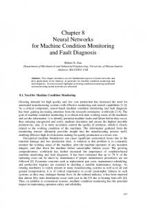Chapter 8 Neural Networks for Machine Condition Monitoring and ...