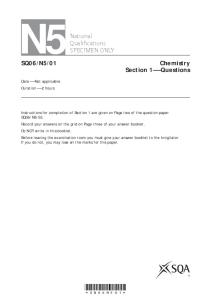 Chemistry Specimen Question Paper National 5 - Scottish ...