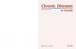 Chronic Diseases - Publications du gouvernement du Canada