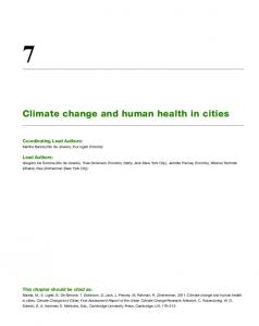 Climate change and human health in cities - Urban Climate Change ...