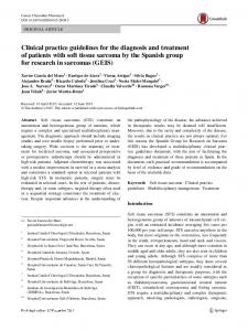 Clinical practice guidelines for the diagnosis and ... - Grupo GEIS