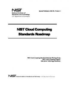 Cloud Computing Standards Roadmap
