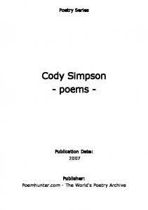 Cody Simpson - poems - - PoemHunter.Com