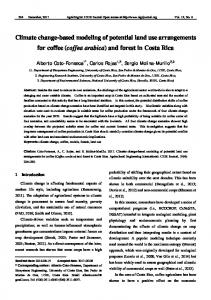(coffea arabica) and forest in Costa Rica - CIGR Journal