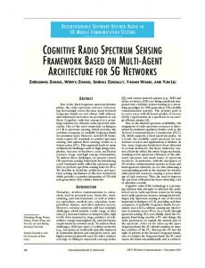 cognitive radio spectrum sensing framework based on ... - IEEE Xplore