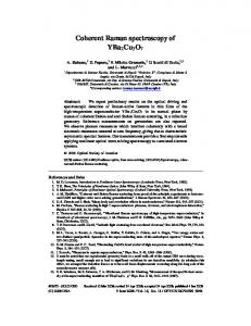 Coherent Raman spectroscopy of YBa2Cu3O7 - OSA Publishing