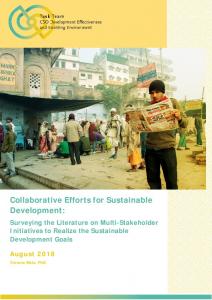 Collaborative Efforts for Sustainable Development - WordPress.com