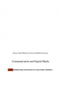 Communication and Digital Media