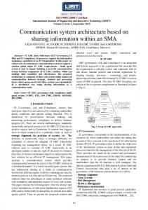Communication system architecture based on sharing information ...