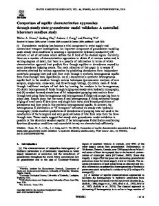 Comparison of aquifer characterization approaches through steady ...