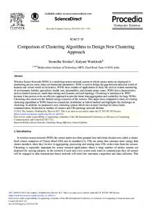 Comparison of Clustering Algorithms to Design New Clustering ... - Core