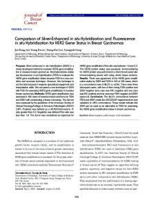 Comparison of Silver-Enhanced in situ Hybridization and ...