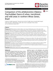 Comparison of the phlebotomine (Diptera: Psychodidae ... - CiteSeerX
