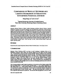 comparison of wavelet network and logistic regression in predicting ...