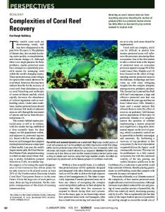 Complexities of Coral Reef Recovery - CiteSeerX