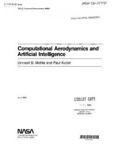 Computational aerodynamics and artificial intelligence