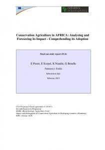 Conservation Agriculture in AFRICA