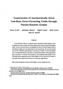 Construction of Asymptotically Good Low-Rate Error-Correcting Codes