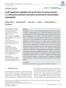 CpxR negatively regulates the production of ...